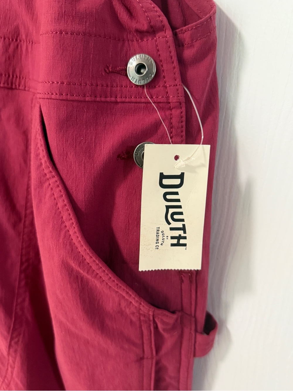 🌻Duluth Trading Co Burgundy Utility Cargo Overalls - Picture 9 of 10